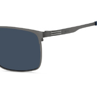 Hugo Boss BOSS 1837/G/S R80 KU 57 Matte Dark Ruthenium / Blue Avio Lenses