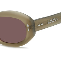 Isabel Marant IM 0237/S 3Y5 4S 55 Khaki / Burgundy Lenses