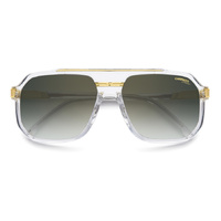 Carrera 1077/S REJ D6 60 Crystal Gold / Green Gradient w Mirror Lenses