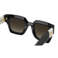 Carolina Herrera HER 0328/S GBY HA 49 Black Marble / Brown Gradient Lenses