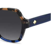 Kate Spade LAYNE 2/G/S X8Q 9O 57 Brown Blue Havana / Dark Grey Gradient Lenses