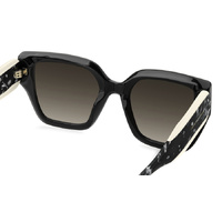 Carolina Herrera HER 0323/S 80S HA 53 Black White / Brown Gradient Lenses