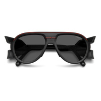 Carrera C Sport 09/S/XT BLX M9 57 Matte Black Red / Grey Polarised Lenses