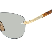 David Beckham DB 1224/S T5U 8J 51 Gold Brown Horn / Green Photochromic Lenses