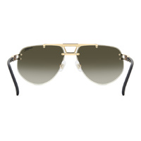 Carrera 1087/S I46 D6 63 Matte Black Gold / Green Gradient w Mirror Lenses