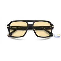 Carrera 377/S 807 4A 56 Black / Yellow Photochromic Lenses