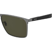 Hugo Boss BOSS 1913/G/S R80 L7 60 Matte Dark Ruthenium / Green Polarised Lenses