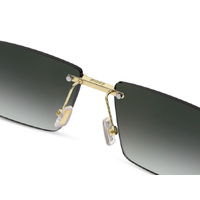 Hugo Boss BOSS 1918/S J5G D6 57 Gold / Green Gradient w Mirror Lenses