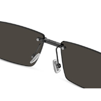 Hugo Boss BOSS 1918/S V81 IR 57 Dark Ruthenium Black / Grey Lenses