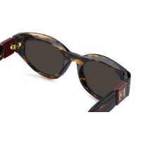 Carolina Herrera HER 0370/S EX4 IR 52 Brown Horn / Grey Lenses
