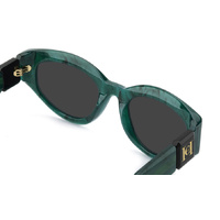 Carolina Herrera HER 0370/S UHP IR 52 Green Marble Black / Grey Lenses