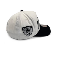 Mitchell & Ness Las Vegas Raiders Pro Pinch Draft Day Vintage White/Black OSFM