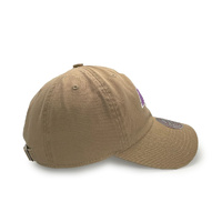 Mitchell & Ness Los Angeles Lakers Dad Hat Team Logo Khaki OSFM