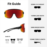 Smith Wildcat 003 X6 99 Matte Black / Red Mirror Chromapop Lenses