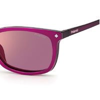 Polaroid PLD Clip-On 6140/CS 35J A2 53 Pink / Gold Mirror Polarised Lenses
