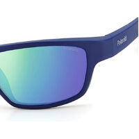 Polaroid Sport PLD 7037/S PJP 5Z 60 Blue / Grey Green Gradient Mirror Polarised Lenses