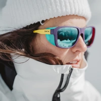 Smith Embark 838 QG 58 Matte Purple Cinder Hi Viz / Blue Mirror Chromapop Polarised Lenses