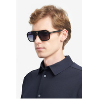 Carrera 302/S M4P 9O 59 Striped Black / Dark Grey Gradient Lenses