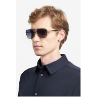Carrera 304/S W97 9O 59 Gold Stripe Black / Dark Grey Gradient Lenses