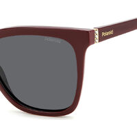 Polaroid PLD 4155/S/X LHF M9 55 Burgundy / Grey Polarised Lenses