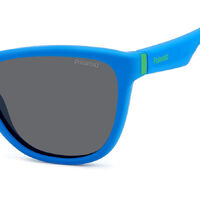 Polaroid Kids PLD 8056/S FLL M9 49 Matte Blue / Grey Polarised Lenses
