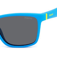 Polaroid Kids PLD 8057/S FLL M9 50 Matte Blue / Grey Polarised Lenses