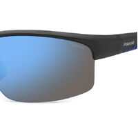 Polaroid Sport PLD 7018/N/S 0VK 5X 68 Matte Black Blue / Blue Mirror Polarised Lenses