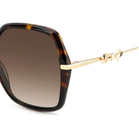 Carolina Herrera HER 0217/S LVL HA 57 Brown Havana Gold / Brown Gradient Lenses