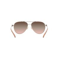 Coach C6178 HC7128 9331U8-58 Shiny Rose Gold / Brown Pink Gradient Lenses