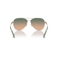 Coach HC7140 900513-61 Shiny Light Gold / Green Brown Gradient Lenses