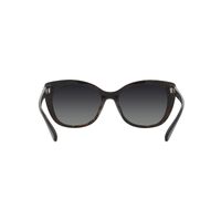 Coach CH566 HC8365U 5764T3-55 Black w Dark Tortoise / Grey Gradient Polarised Lenses