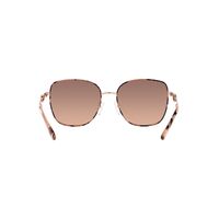 Michael Kors Empire Square 2 MK1129J 110813-56 Rose Gold w Pink Tortoise / Brown Pink Gradient Lenses