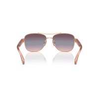 Coach CR617 HC7161 93310J-56 Shiny Rose Gold / Purple Blue Pink Gradient Lenses