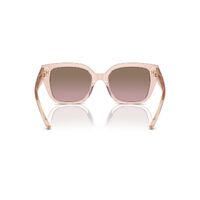 Coach HC8392U 566814-53 Transparent Dusty Rose / Brown Pink Gradient Lenses
