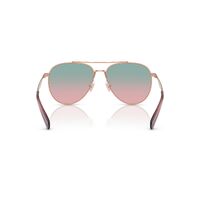 Coach CW193 HC7169 93310Q-57 Shiny Rose Gold / Forest Grape Gradient Lenses