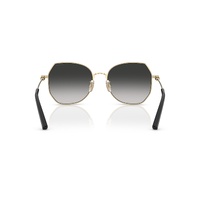 Coach CAD79 HC7175 90053C-56 Shiny Light Gold / Grey Gradient Lenses