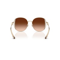Coach CAD73 HC7176B 900574-54 Shiny Light Gold w Fawn / Brown Gradient Lenses