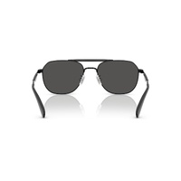 Coach CAE80 HC7178 939387-57 Satin Black w Black / Grey Solid Lenses