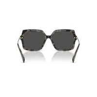 Michael Kors Quogue MK2247U 395087-57 Black w Amber Tortoise / Dark Grey Lenses