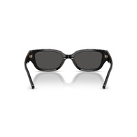 Coach CBZ52 HC8439U 500287-53 Black / Grey Solid Lenses