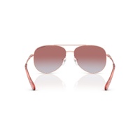Michael Kors Perledo MK1172 11086F-58 Rose Gold / Pink Gradient w Pink Mirror Lenses