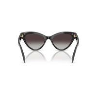 Michael Kors Roanoke MK2259U 40348G-52 Black Horn / Light Grey Gradient Lenses