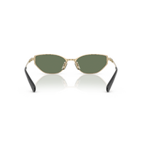 Coach CFU22 HC7196D 942982-54 Shiny Light Gold / Green Solid Lenses