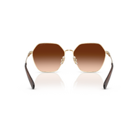 Coach CFU05 HC7194 900574-58 Shiny Light Gold / Brown Gradient Lenses