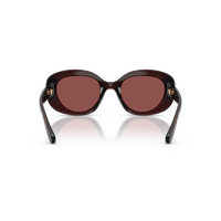 Coach CFU08 HC8463U 596375-51 Transparent Garnet / Wine Solid Lenses