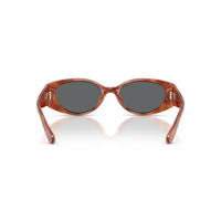 Coach CFU06 HC8462U 577481-54 Caramel Tortoise / Grey Solid Polarised Lenses