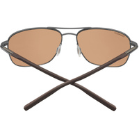 Serengeti Spello 8799 Shiny Gunmetal & Brown / Drivers Polarised Photochromic Lenses