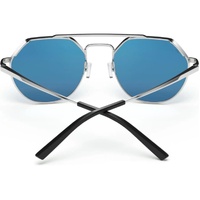 Serengeti Shelby SS533004 Shiny Silver / 555nm Blue Polarised Photochromic Lenses