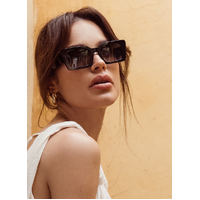 Bask Eyewear Lou 58-0111 Shiny Black / Grey Gradient Polarised Lenses