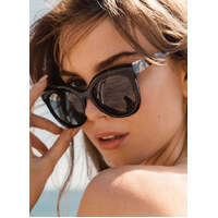 Bask Eyewear Luna 78-2710 Black and Beige / Grey Polarised Lenses